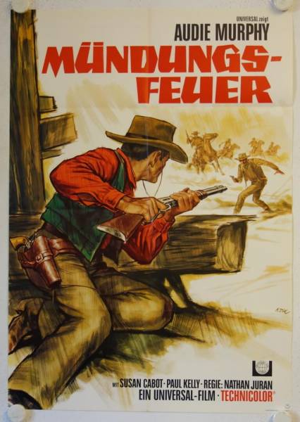 Mündungsfeuer originales deutsches Filmplakat (R60s)